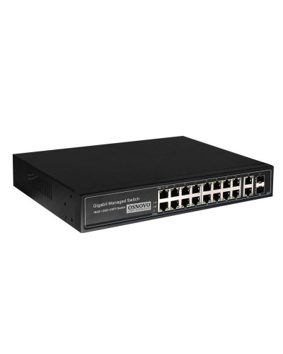 SW-8182/L(300W). Коммутатор 16-портовый  Gigabit Ethernet с PoE. OSNOVO в Йошкар-Оле