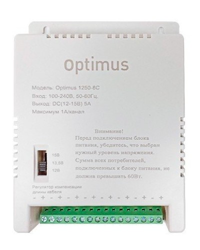 1250-8C. Источник вторичного электропитания импульсный (IP56). Optimus в Йошкар-Оле