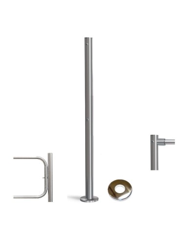 PERCo-BH02 2-15 с крышкой. Стойка с отверстием под стопорный механизм поворотной секции и с 2-мя отверстиями для крепления патрубков на стороне, противоположной створке. PERCo в Йошкар-Оле