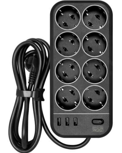 SP-08 USB03AB 1,8 M. Сетевой фильтр. POWERCOM в Йошкар-Оле
