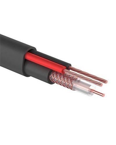 КВК-П-2+2x0,75 мм² (Cu/CCA) черный PROconnect (01-4109). Кабель комбинированный для систем видеонаблюдения. PROCONNECT в Йошкар-Оле