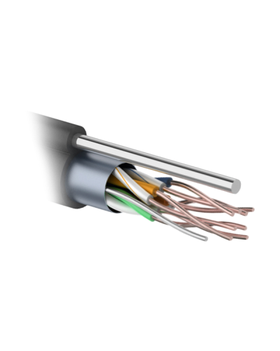 F/UTP 4PR 24AWG CAT5e 305м OUTDOOR+ТРОС*1. PROCONNECT (01-0155). Кабель «витая пара» (LAN) для структурированных систем связи. PROCONNECT в Йошкар-Оле