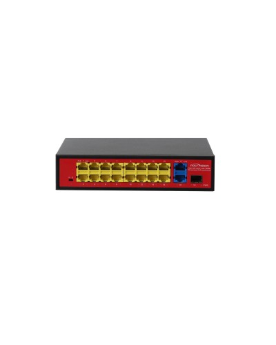PND-16P-2G1F Lite (180W). Коммутатор неуправляемый 18-портовый с PoE. Polyvision в Йошкар-Оле