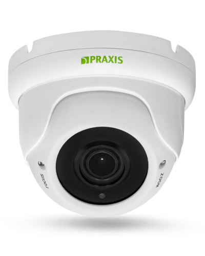PP-7141IP 2.8-12 AUDIO. Видеокамера IP купольная. Praxis в Йошкар-Оле