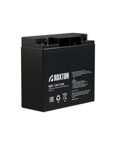 RBT-12V17AH. Аккумулятор герметичный свинцово-кислотный. ROXTON в Йошкар-Оле