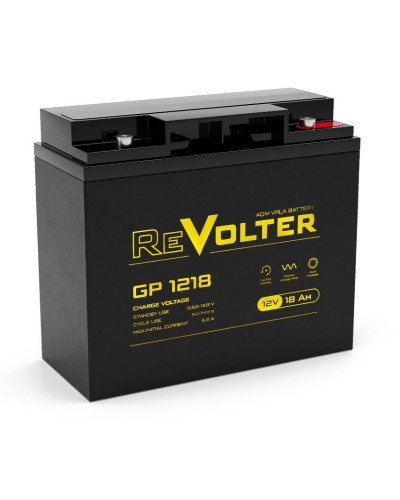 Revolter GP 1218. Аккумулятор автомобильный герметичный свинцово-кислотный. Revolter в Йошкар-Оле