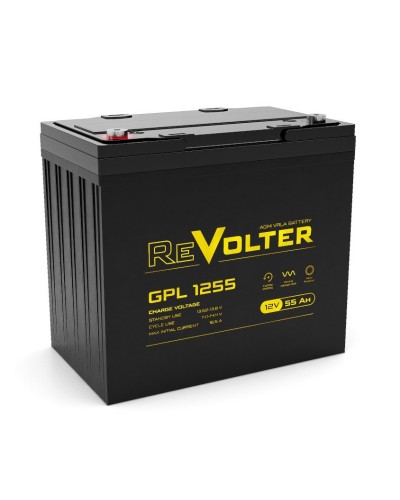 Revolter GPL 1255. Аккумулятор автомобильный герметичный свинцово-кислотный. Revolter в Йошкар-Оле
