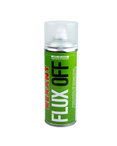 Очиститель печатных плат FLUX OFF, REXANT, 400 мл, аэрозоль (85-0003): Баллон с очистителем в Йошкар-Оле