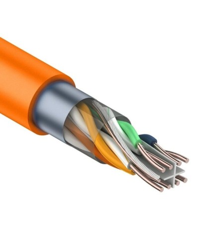 F/UTP, CAT 6, ZH нг(А)-HF, 4PR, 23AWG, INDOOR, SOLID, оранжевый, 305 м, REXANT (01-0151). Кабель «витая пара» (LAN) для структурированных систем связи. Rexant в Йошкар-Оле