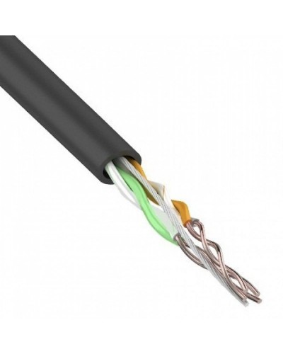 U/UTP, CAT 5e, PE, 2PR, 24AWG, OUTDOOR, SOLID, черный, 305м, REXANT (01-0025). Кабель «витая пара» (LAN) для структурированных систем связи. Rexant в Йошкар-Оле