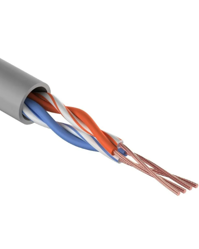 U/UTP, CAT 5e, PVC, 2PR, 24AWG, INDOOR, STRANDED, серый, 305м REXANT (01-0026). Кабель «витая пара» (LAN) для структурированных систем связи. Rexant в Йошкар-Оле