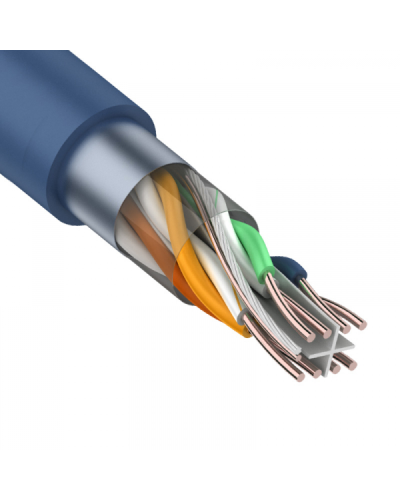 F/UTP, CAT 6, PVC, 4PR, 23AWG, INDOOR, SOLID, синий, 305 м, REXANT (01-0147). Кабель «витая пара» (LAN) для структурированных систем связи. Rexant в Йошкар-Оле