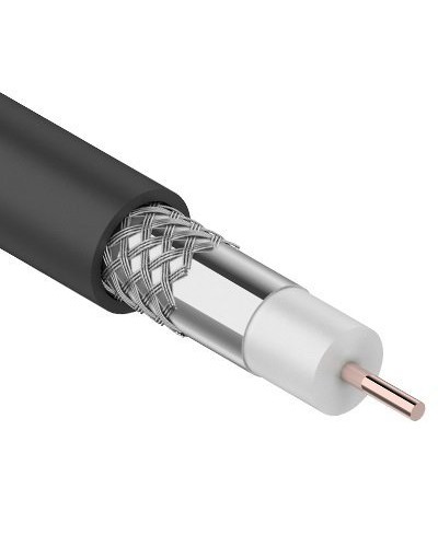 RG-6U, 75 Ом, CCS/Al/Al, 64%, 100 м OUTDOOR. REXANT (01-2202). Кабель коаксиальный радиочастотный. Rexant в Йошкар-Оле