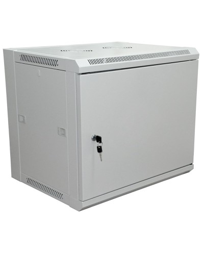 Шкаф телекоммуникационный 19 настенный 6U 600×450×370 мм (ШxГxВ) - передняя дверь металл, боковые стенки съемные (разобранный), RAL 7035 (04-2210). Шкаф телекоммуникационный 19 настенный 6U. Rexant в Йошкар-Оле