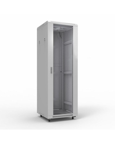 Шкаф телекоммуникационный 19 напольный 42U 600х800 мм, передняя дверь стекло, задняя дверь металл, RAL 7035 (состоит из 3 частей) (04-2306). Шкаф телекоммуникационный 19 напольный 42U. Rexant в Йошкар-Оле