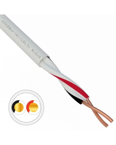 КПСВВнг(А)-LSLTx 1х2х0,75 REXANT (01-4871). Кабель для систем передачи данных пониженной пожароопасности c низким дымо- и газовыделением, с низкой токсичностью продуктов горения. Rexant в Йошкар-Оле