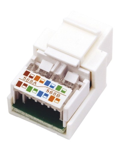 Модуль Keystone Jack RJ-45(8P8C), UTP, CAT 5e, тип 180 градусов, белый REXANT (03-1011). Модуль Keystone Jack. Rexant в Йошкар-Оле
