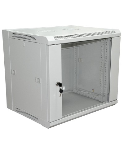 Шкаф телекоммуникационный 19 настенный 18U 600×600×964 мм (ШxГxВ) - передняя дверь стекло, боковые стенки съемные (разобранный) RAL 7035 (04-2224). Шкаф телекоммуникационный 19 настенный 18U. Rexant в Йошкар-Оле