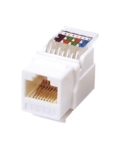 Модуль Keystone Jack RJ-45(8P8C), UTP, CAT 5e, тип 180 градусов, самозажимной, белый REXANT (03-1012): Модуль Keystone Jack в Йошкар-Оле