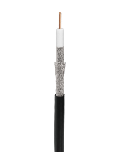 RG-11U, 75 Ом, CCS/Al/Al, 83%, 305 м, черный OUTDOOR (01-3011). Кабель коаксиальный радиочастотный. Rexant в Йошкар-Оле