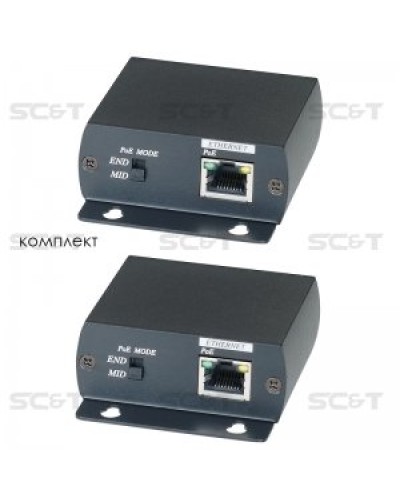 IP01P. Удлинитель Ethernet с PoE. SC&T в Йошкар-Оле
