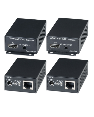 HE02EI. Комплект для передачи HDMI-сигнала с ИК-повторителем. SC&T в Йошкар-Оле