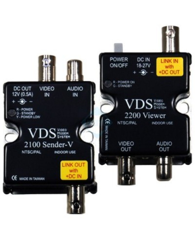 VDS 2100/2200. Удлинитель видео-, аудиосигнала, напряжения питания по коаксиальному кабелю. SC&T в Йошкар-Оле