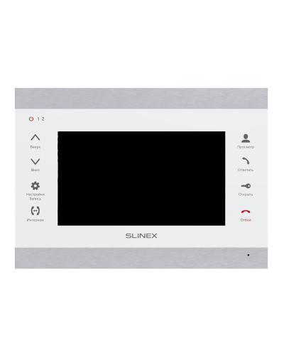 SL-07MHD (серебро+белый). Монитор домофона цветной с функцией «свободные руки». SLINEX в Йошкар-Оле