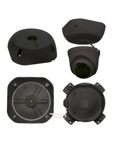 МК-4 PRO (цвет черный). Монтажная коробка для крепления уличных видеокамер. SLT в Йошкар-Оле