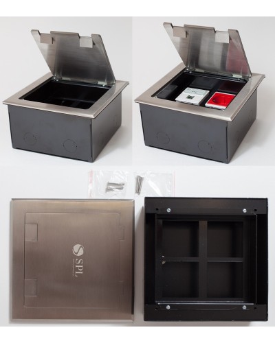 Люк на 4 поста (45х45), из нержавеющей стали, с коробкой, IP40 (300014). Люк. SPL в Йошкар-Оле