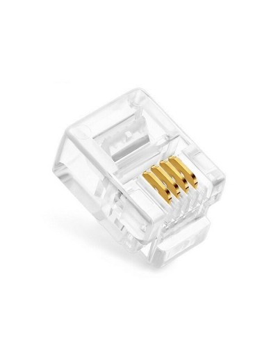 Коннекторы 6P4C (RJ-11) (100шт) (10-0227). Телефонный разъем 6P4C (RJ-11). SUPRLAN в Йошкар-Оле