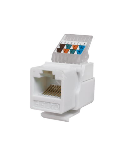 Модуль-вставка Keystone Кат5е, без.инстр.зад, белый UTP (10-0312): Вставка Keystone Jack RJ-45 в Йошкар-Оле