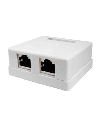 Розетка настенная RJ-45, 8P8C, Cat.5e, 2 порта, FTP (10-0308). Компьютерная розетка. SUPRLAN в Йошкар-Оле