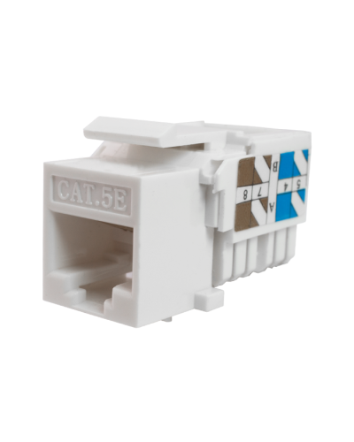 Модуль-вставка Keystone Кат5е, инстр.зад, белый UTP (10-0313): Вставка Keystone Jack RJ-45 в Йошкар-Оле