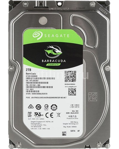 HDD 2000 GB (2 TB) SATA-III Barracuda (ST2000DM008). Жесткий диск (HDD) для видеонаблюдения. Seagate в Йошкар-Оле
