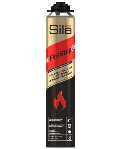 Пена огнестойкая Sila Pro B1 Firestop 65, 850 мл: Пена монтажная профессиональная в Йошкар-Оле