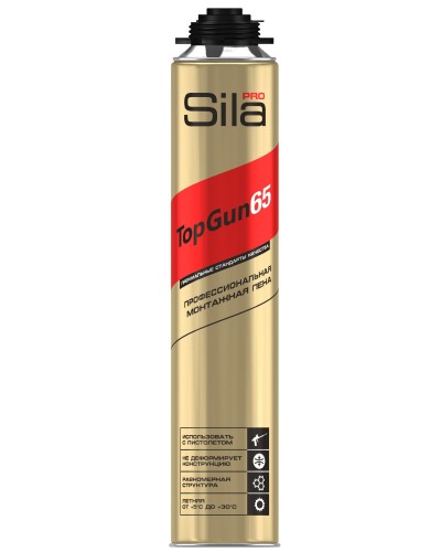 Пена монтажная Sila Pro TopGun 65, 875 мл. Пена монтажная. Sila в Йошкар-Оле