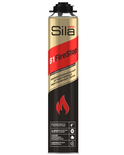Пена огнестойкая Sila Pro B1 Firestop, 750 мл: Пена монтажная профессиональная в Йошкар-Оле