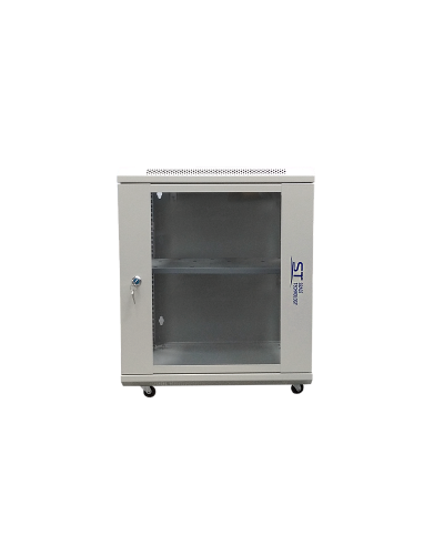 ST-NC12U600 (серый) С ПОЛКОЙ. Шкаф телекоммуникационный 19 настенный 12U. Space Technology в Йошкар-Оле