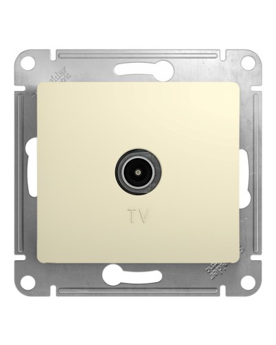Glossa розетка TV антенна коннектор, 1-местная, скрытой установки, механизм, бежевый (GSL000293). Розетка TV антенна. Systeme Electric в Йошкар-Оле