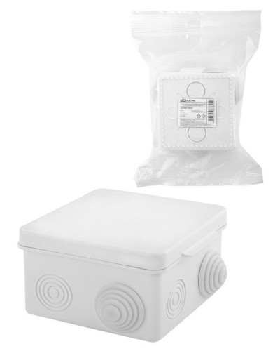 Коробка ОП 80х80х50мм, крышка, IP54, 7вх., белая (SQ1401-0922). Распаячная коробка. TDM ЕLECTRIC в Йошкар-Оле