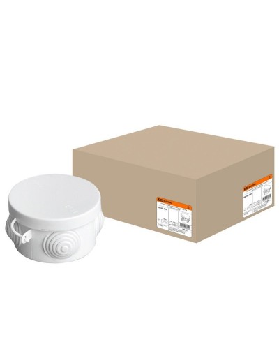 Коробка ОП D65х40мм, крышка, IP54, 4вх. (SQ1401-0501). Распаячная коробка. TDM ЕLECTRIC в Йошкар-Оле