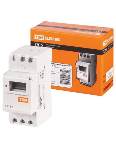 ТЭ15М-1мин/7дн-32on/off-30А-DIN TDM (SQ1503-0037). Таймер электронный. TDM ЕLECTRIC в Йошкар-Оле