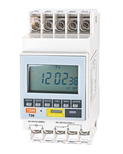 ТЭ8A-1мин/7дн-8on/off-16А-DIN TDM (SQ1503-0002). Таймер электронный. TDM ЕLECTRIC в Йошкар-Оле