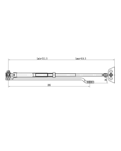 Рычаг-503 LONG. Рычаг удлиненный для доводчиков. VIZIT в Йошкар-Оле