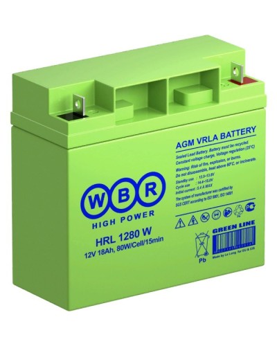 WBR HRL1280W. Аккумулятор герметичный свинцово-кислотный. WBR в Йошкар-Оле
