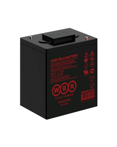 WBR EVX225-6G. Аккумулятор герметичный свинцово-кислотный. WBR в Йошкар-Оле