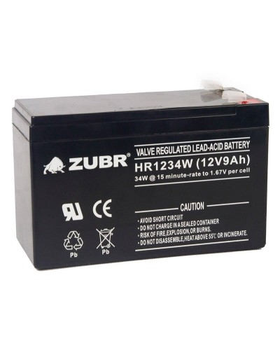 ZUBR HR 1234W (12V, 9Ah). Аккумулятор герметичный свинцово-кислотный. ZUBR в Йошкар-Оле