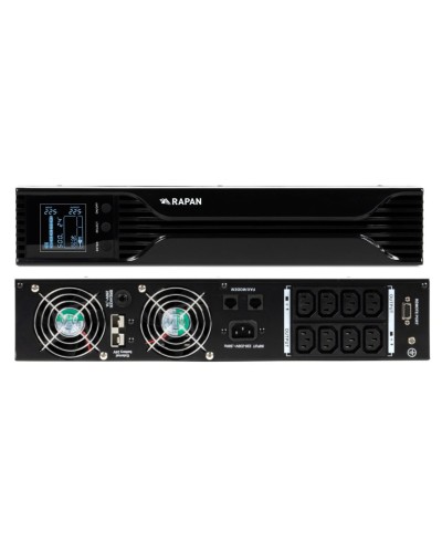 RAPAN-UPS 1000 RACK+2х9Ah (RAPAN-UPS 1000-RACK-IN-2х9-E) (8958). Бесперебойный источник питания. Бастион в Йошкар-Оле