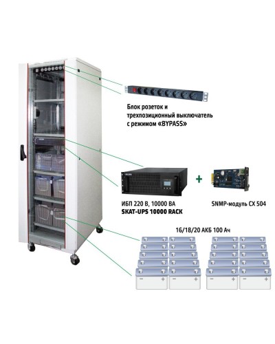 SKAT UPS 10000 SNMP (484). Комплекс бесперебойного питания. Бастион в Йошкар-Оле